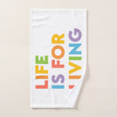 人生は生きるためだ バスタオルセット (ハンドタオル)