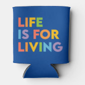 人生は生きるためだ 缶クーラー (正面)