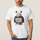人生は白黒ではない Tシャツ (正面)