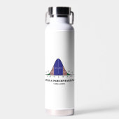 人生は百分率の統計の遊ギークのユーモア ウォーターボトル (正面)
