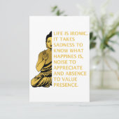 人生は皮肉で、幸せを知るのは悲しみだ  サンキューカード (スタンド正面)