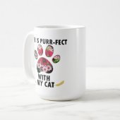 人生は目的のマグカップ コーヒーマグカップ (正面左)