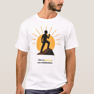 人生は目的地ではなく旅である | 励まし Tシャツ