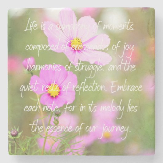 人生は瞬間の交響曲である ストーンコースター (正面)