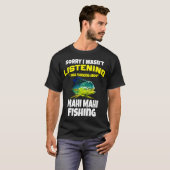 人生は短いから週末だけ釣りしよう Tシャツ (正面フル)