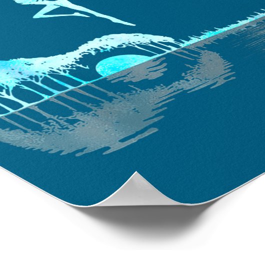 人生は短いが、ギターは特定の人にとっては甘い ポスター (角)