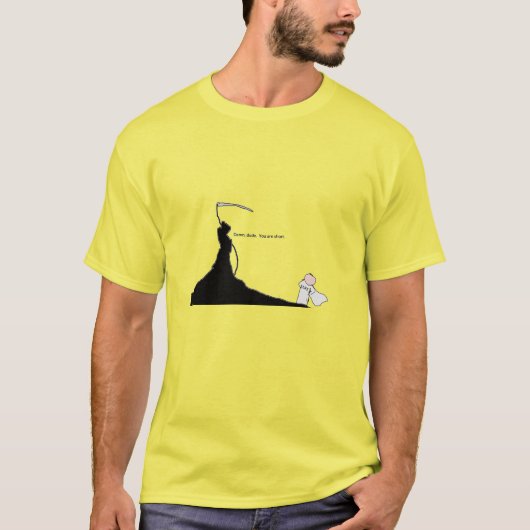 人生は短いので、衣服ザ笑い – Snarky漫画 Tシャツ (正面)