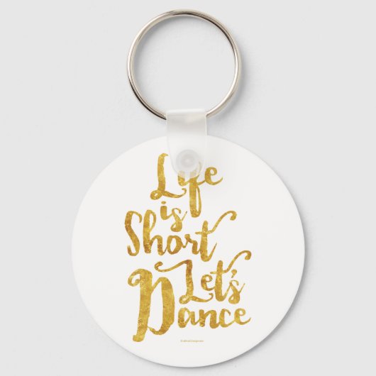 人生は短いレッツダンス キーホルダー (正面)