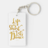 人生は短いレッツダンス キーホルダー (裏面)
