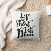 人生は短いレッツダンス クッション (ブランケット)