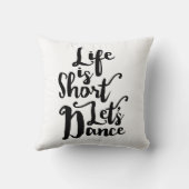 人生は短いレッツダンス クッション (裏面)
