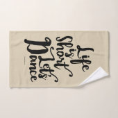 人生は短いレッツダンス バスタオルセット (ハンドタオル)