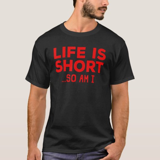 人生は短い人のための短い男性の女性Petite 1 Tシャツ (正面)