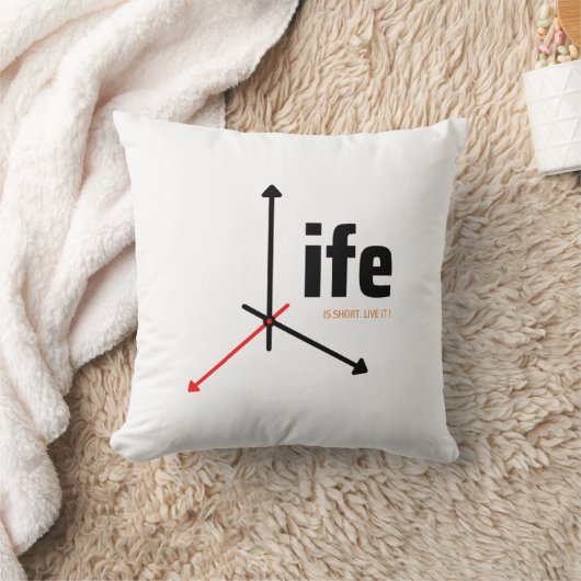 人生は短い方だ クッション (ブランケット)