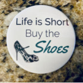 人生は短い買ザシューズおもしろい引用文 マグネット