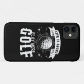 人生は短い。もっとゴルフを楽しもう Case-Mate iPhoneケース (裏面(横))