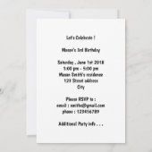 人生は短い、ケーキを食べよう - ブラックラボ 招待状 (裏面)