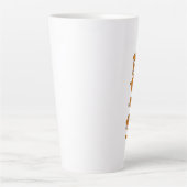人生は短い。コーヒーを飲もう。面白いコーヒーのスローガン カフェラテマグ (正面)