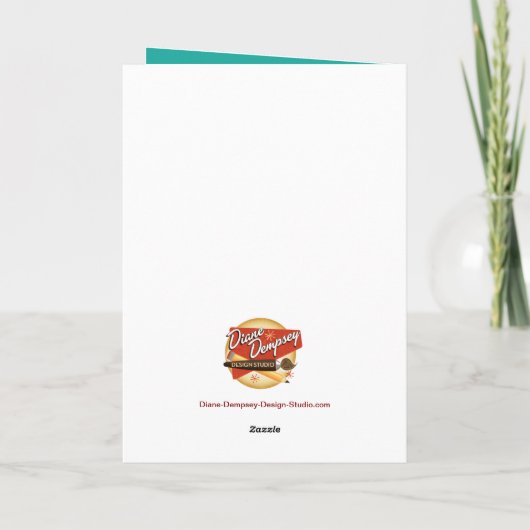 人生は短い、スプーンの誕生日カードをクリック カード (裏面)