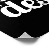 人生は短い。デザー食べトを先に。 ポスター (角)