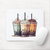 人生は短い、ボバを飲む マウスパッド (マウス)