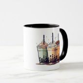 人生は短い、ボバを飲む マグカップ (正面右)