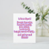 人生は短い ポストカード (スタンド正面)