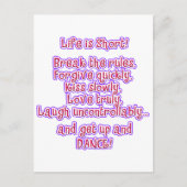 人生は短い ポストカード (正面)