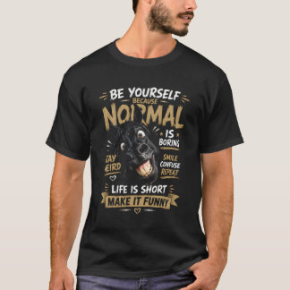 人生は短い 冗談で生きよう Tシャツ Tシャツ