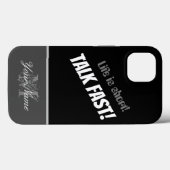 人生は短い！ – 早く話せ！ Case-Mate iPhoneケース (裏面 (横))