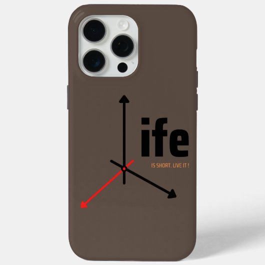 人生は短い、生きよう Case-Mate iPhoneケース (裏面)