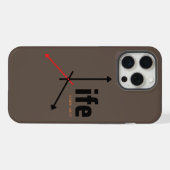 人生は短い、生きよう iPhoneケース (裏面横)
