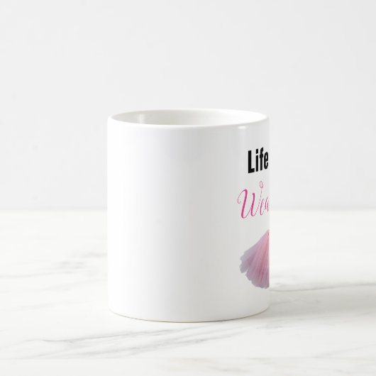 人生は短い。衣服ザトゥツ コーヒーマグカップ (中央)