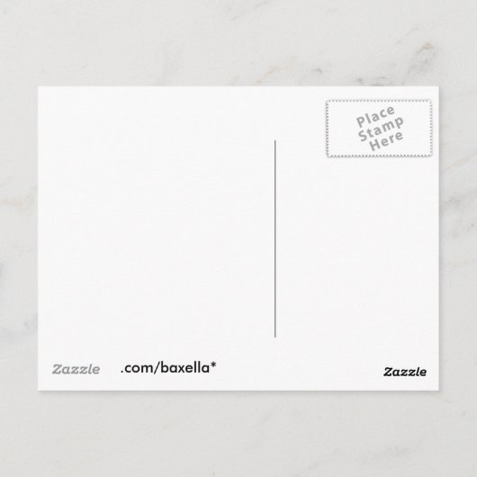 人生は短い。速く読め。 ポストカード (裏面)