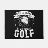 人生は短い。遊ゴルフ ドアマット (正面)