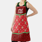 人生は短い!食べCookieの追加エプロン エプロン (インサイチュ)