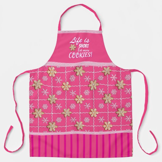 人生は短い!食べCookieの追加エプロン エプロン (正面)