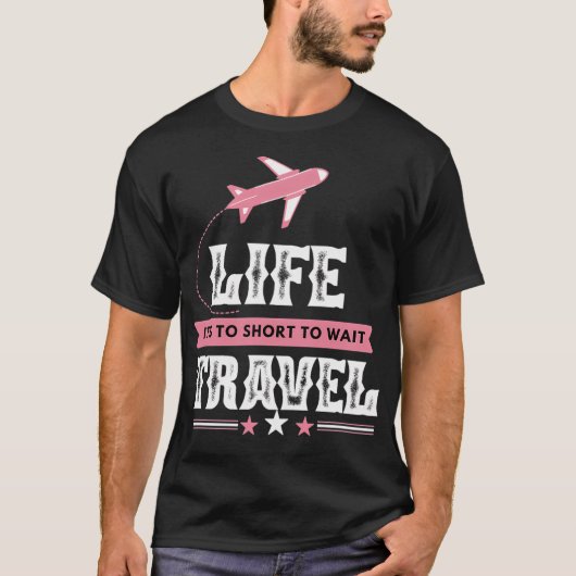 人生は短い Tシャツ (正面)