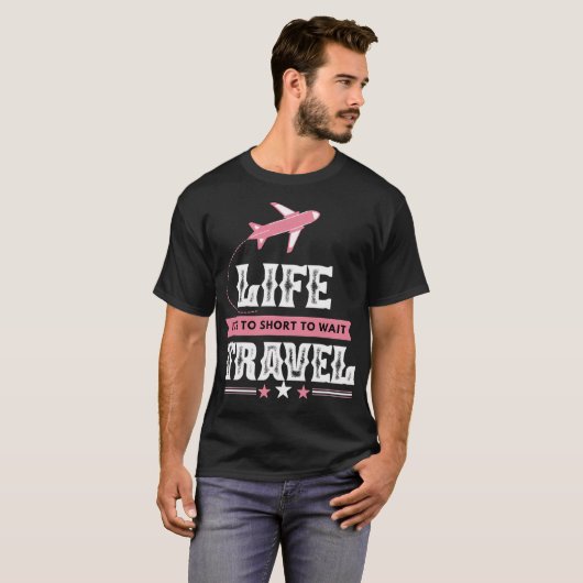 人生は短い Tシャツ (正面フル)