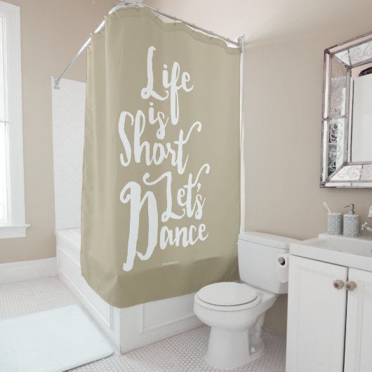 人生は短いLet's Dance Showerカーテン シャワーカーテン (インサイチュ)