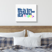 人生は短くて幸福というよりほかは無い キャンバスプリント (インサイチュ (寝室))