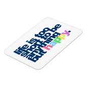 人生は短くて幸福というよりほかは無い マグネット (左側)