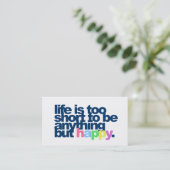 人生は短くて幸福というよりほかは無い 名刺 (スタンド正面)