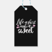 人生は短く、甘いII やる気を起こさせる - ギフトタグ (正面)