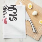 人生は短く、甘くする – 感動的引用文 キッチンタオル (四つ折り)