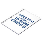 人生は短すぎてコースに登れない ノートブック (左側)