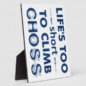 人生は短すぎてコースに登れない フォトプラーク (側面)