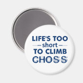 人生は短すぎてコースに登れない マグネット (正面/裏面)