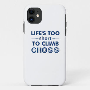 人生は短すぎてコースに登れない iPhone 11 ケース