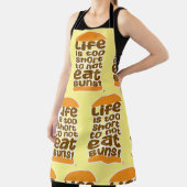 人生は短すぎてパンを食べないのは馬鹿らしい エプロン (インサイチュ)